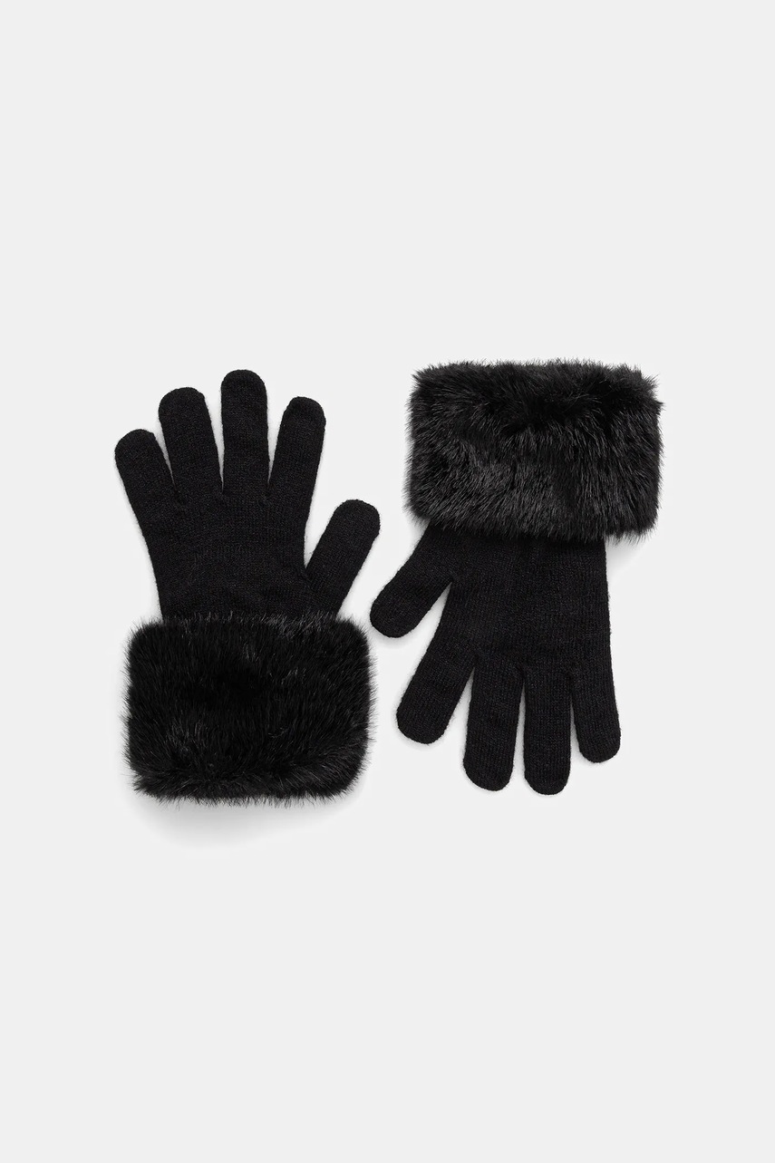 Levně Rukavice Guess SHAIDA dámské, černá barva, AW5410 POL02