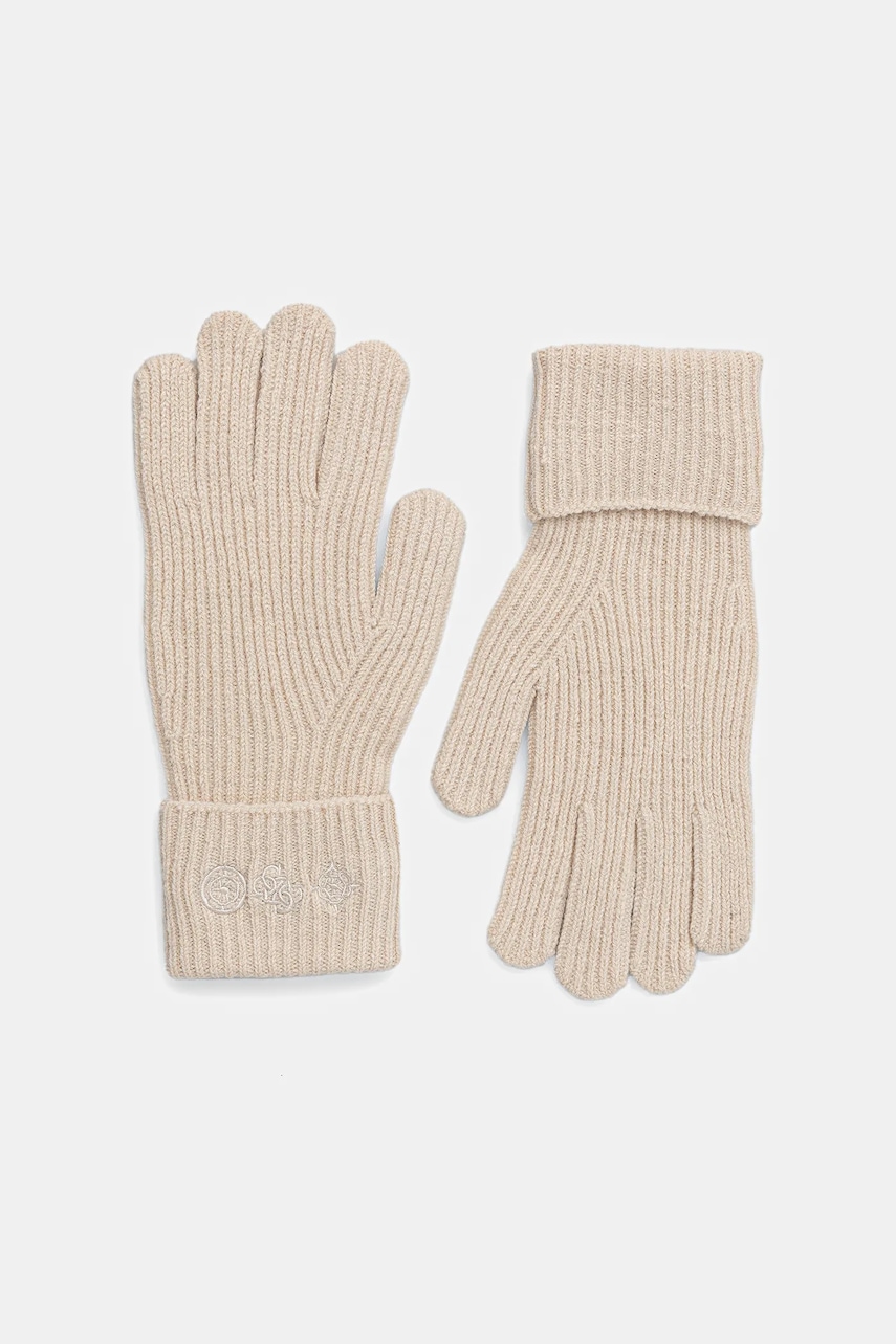 

Ръкавици с вълна Guess CRESIDIA в бежово AW5405 POL02, Бежов