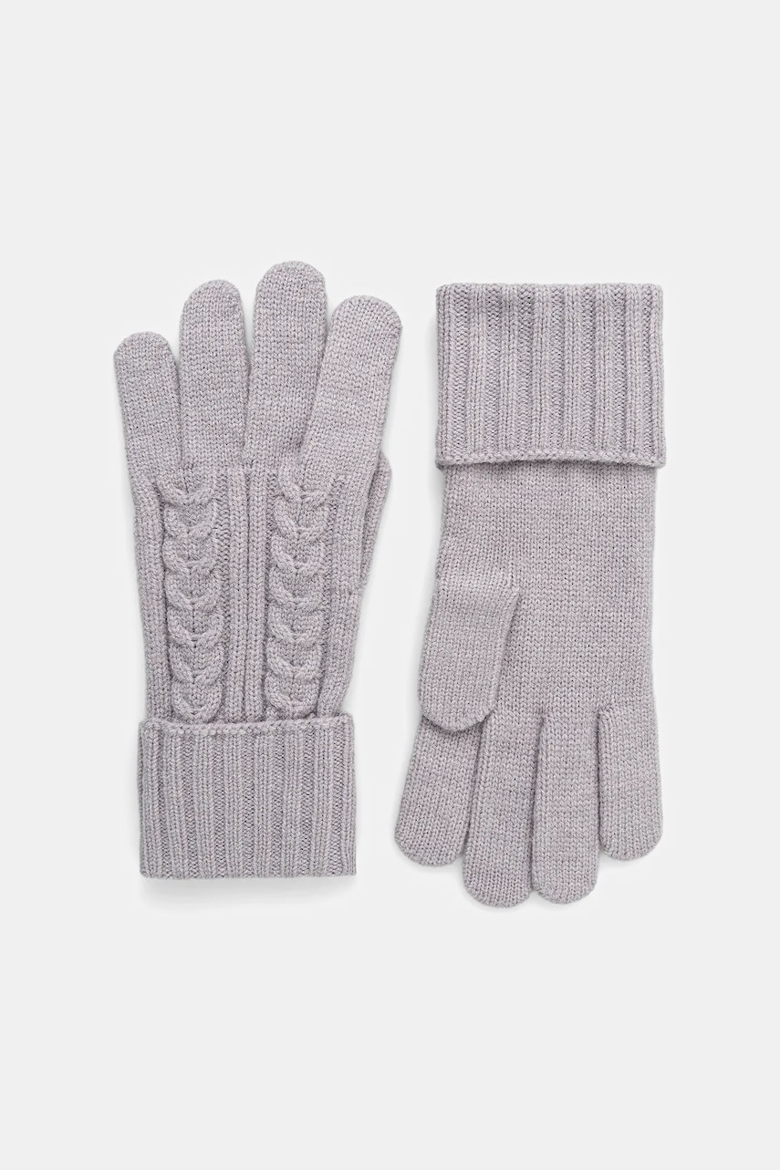 Levně Rukavice Guess dámské, šedá barva, AW5382 POL02