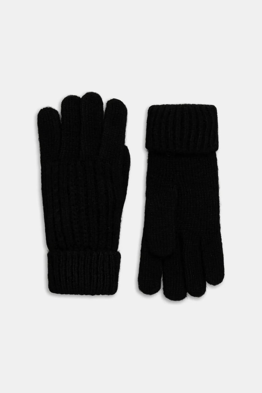 Pepe Jeans mănuși culoarea negru, PL0800002