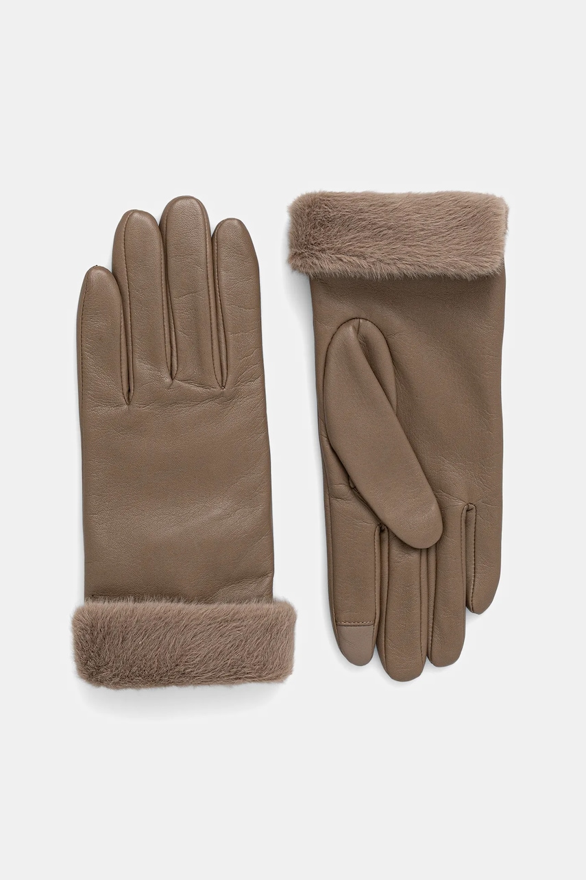 BOSS manusi de piele culoarea maro, 50548885