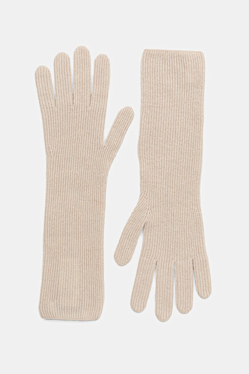 Marc O'Polo mănuși de lână culoarea bej, 509517904017