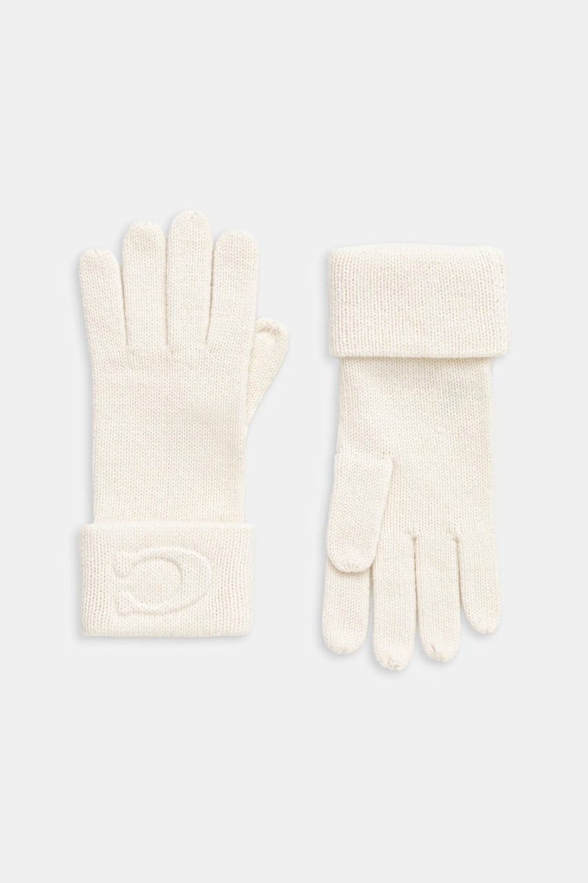 Coach mănuși cu lână culoarea bej, 29CCM98