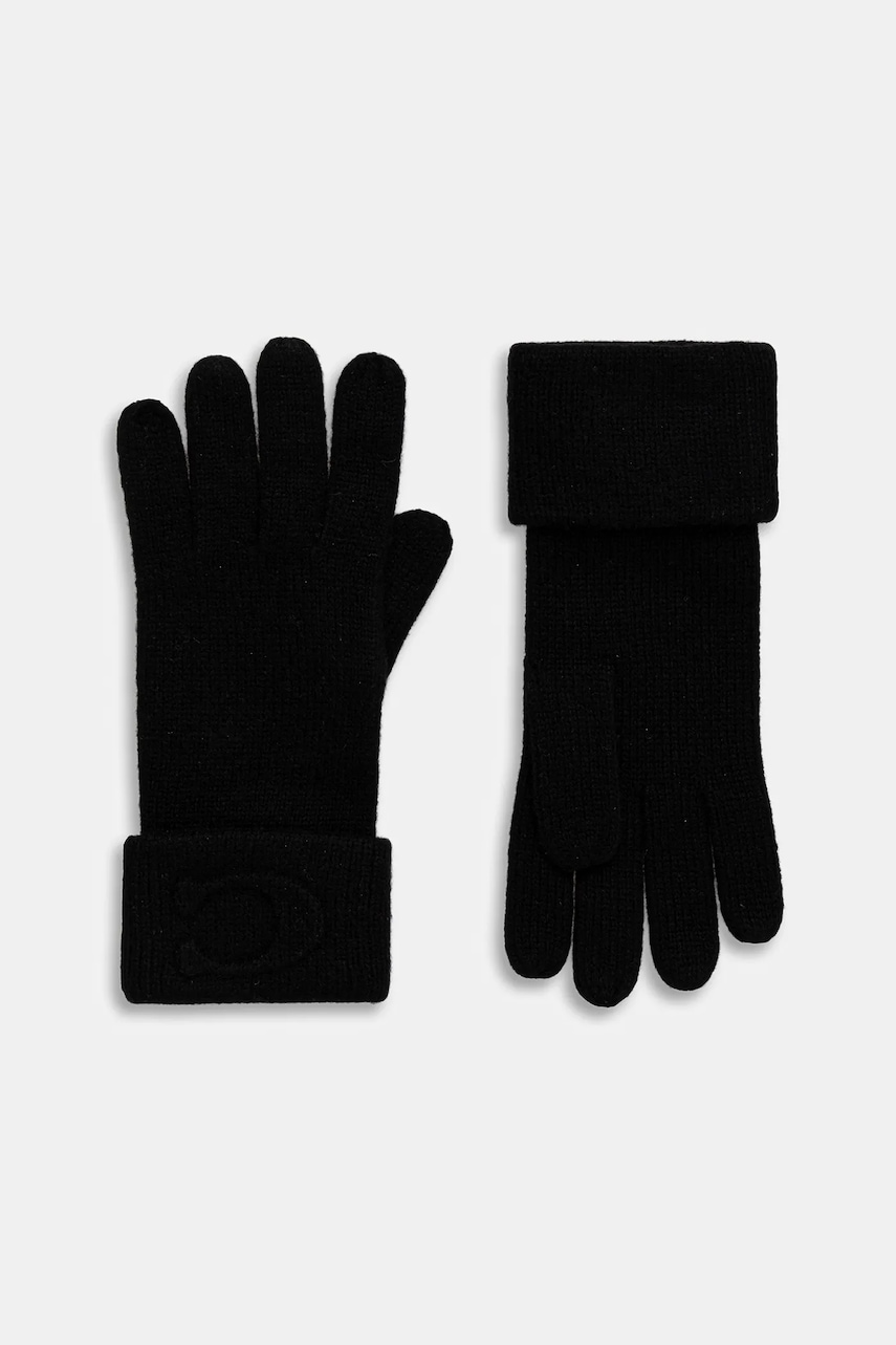 Coach mănuși cu lână culoarea negru, 29CCM98