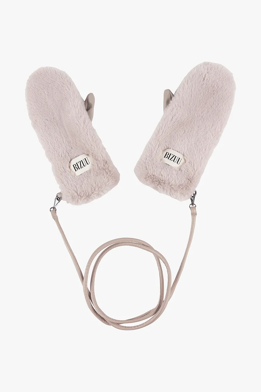 Bizuu mănuși ROKKA culoarea bej, ROKKA BEŻOWY