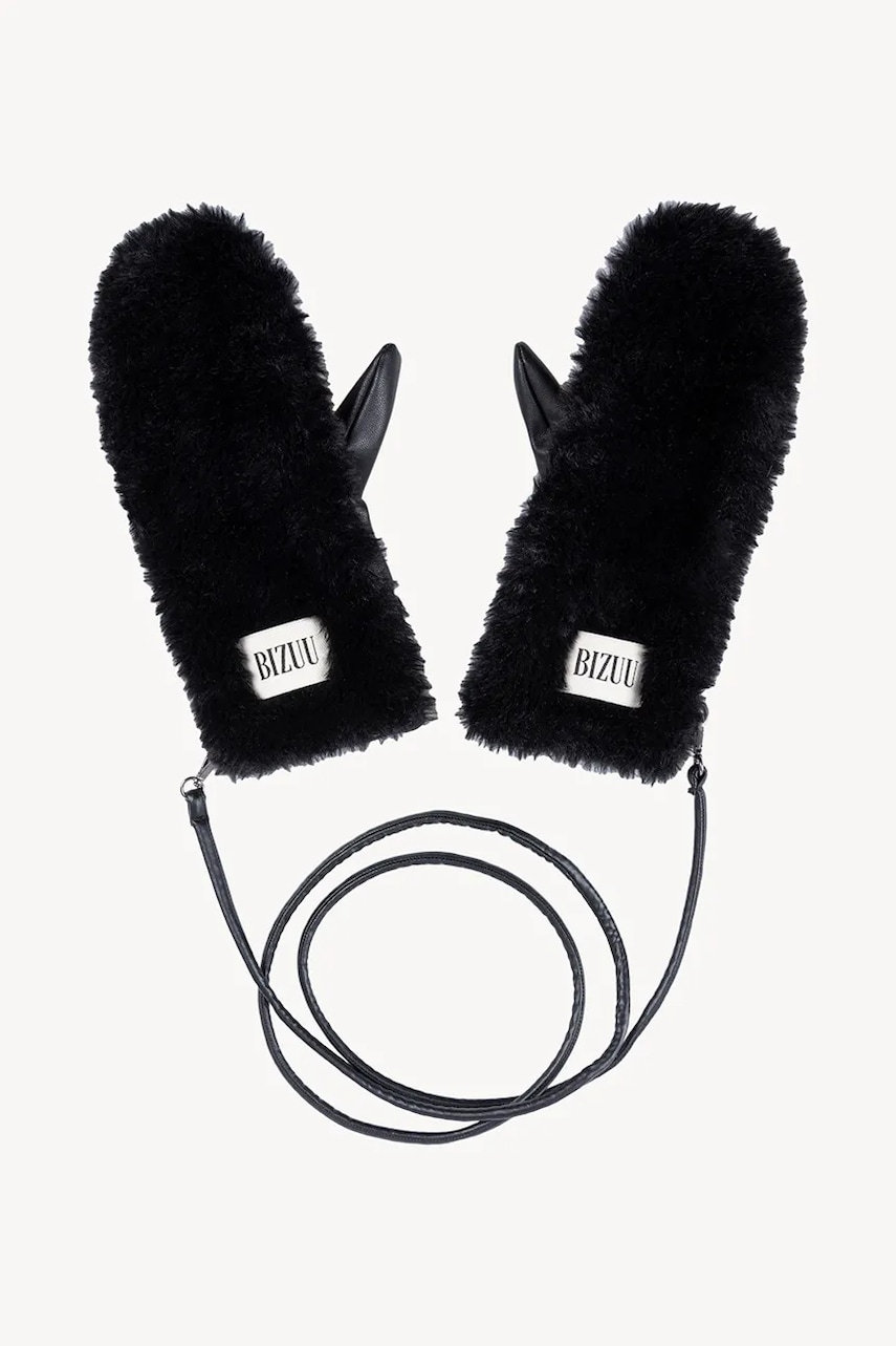 Bizuu mănuși ROKKA culoarea negru, ROKKA CZARNY