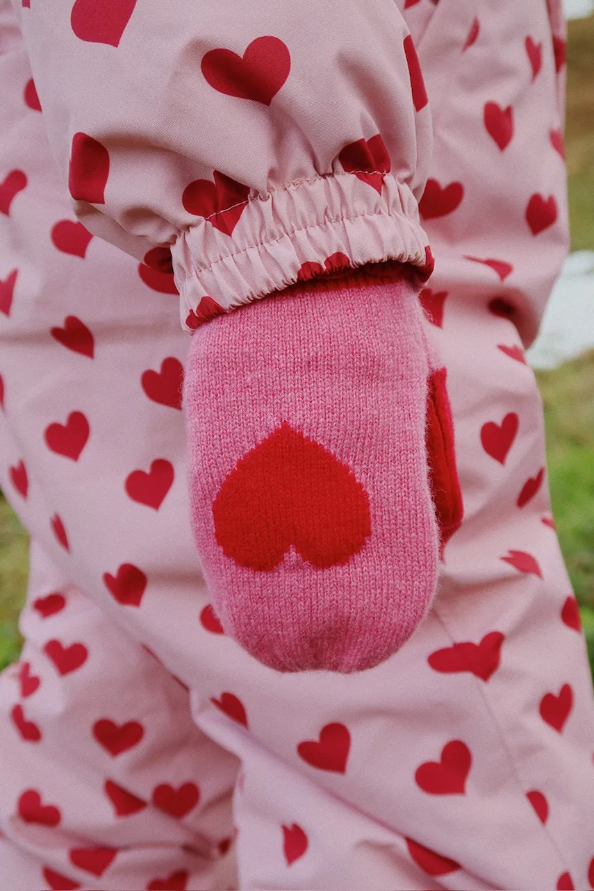 Konges Sløjd mănuși copii COLLETTE MITTENS culoarea roz, KS103460