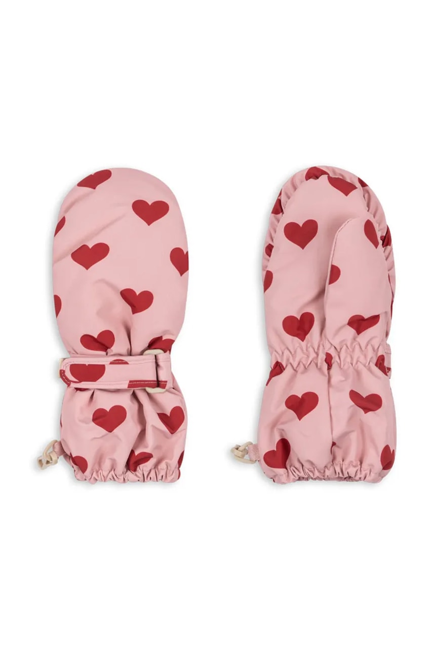 Konges Sløjd mănuși copii NOHR SNOW MITTENS PRINT culoarea roz, KS103515