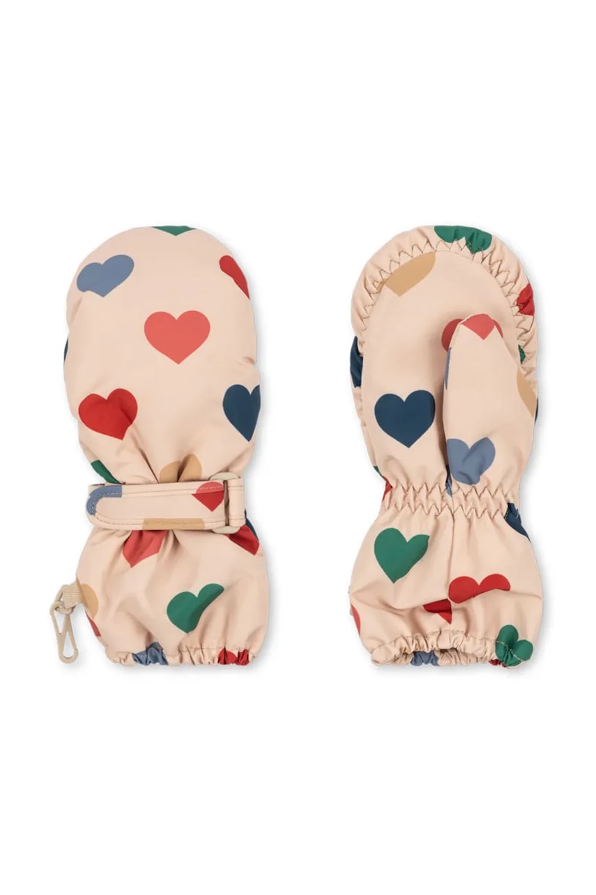 Konges Sløjd mănuși copii NOHR SNOW MITTENS PRINT culoarea bej, KS103515