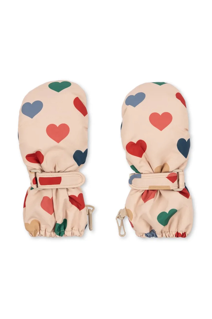 Детские перчатки Konges Sløjd NOHR SNOW MITTENS PRINT цвет бежевый KS103515