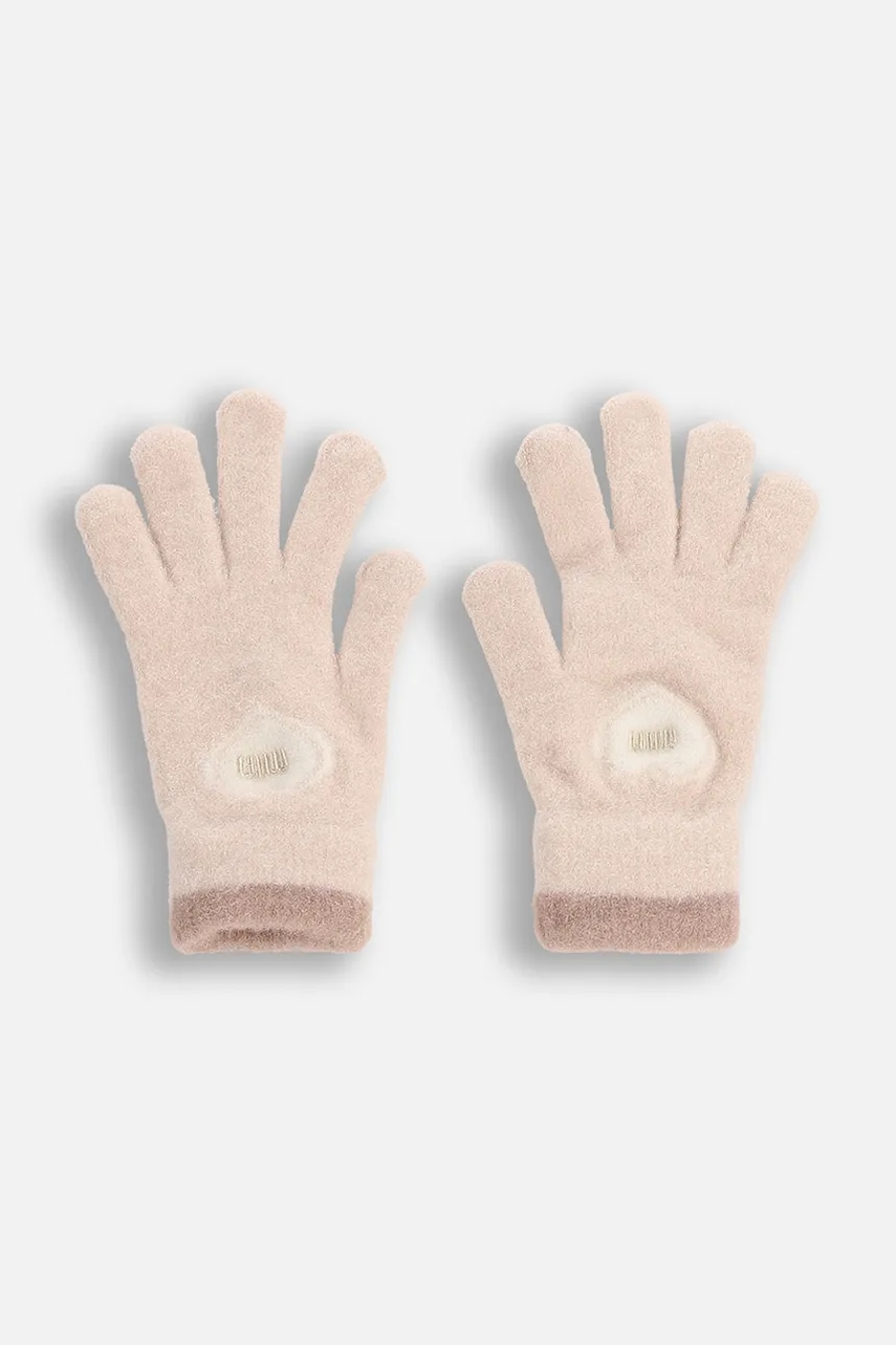 Coccodrillo mănuși copii culoarea bej, ACCESSORIES WINTER GIRL