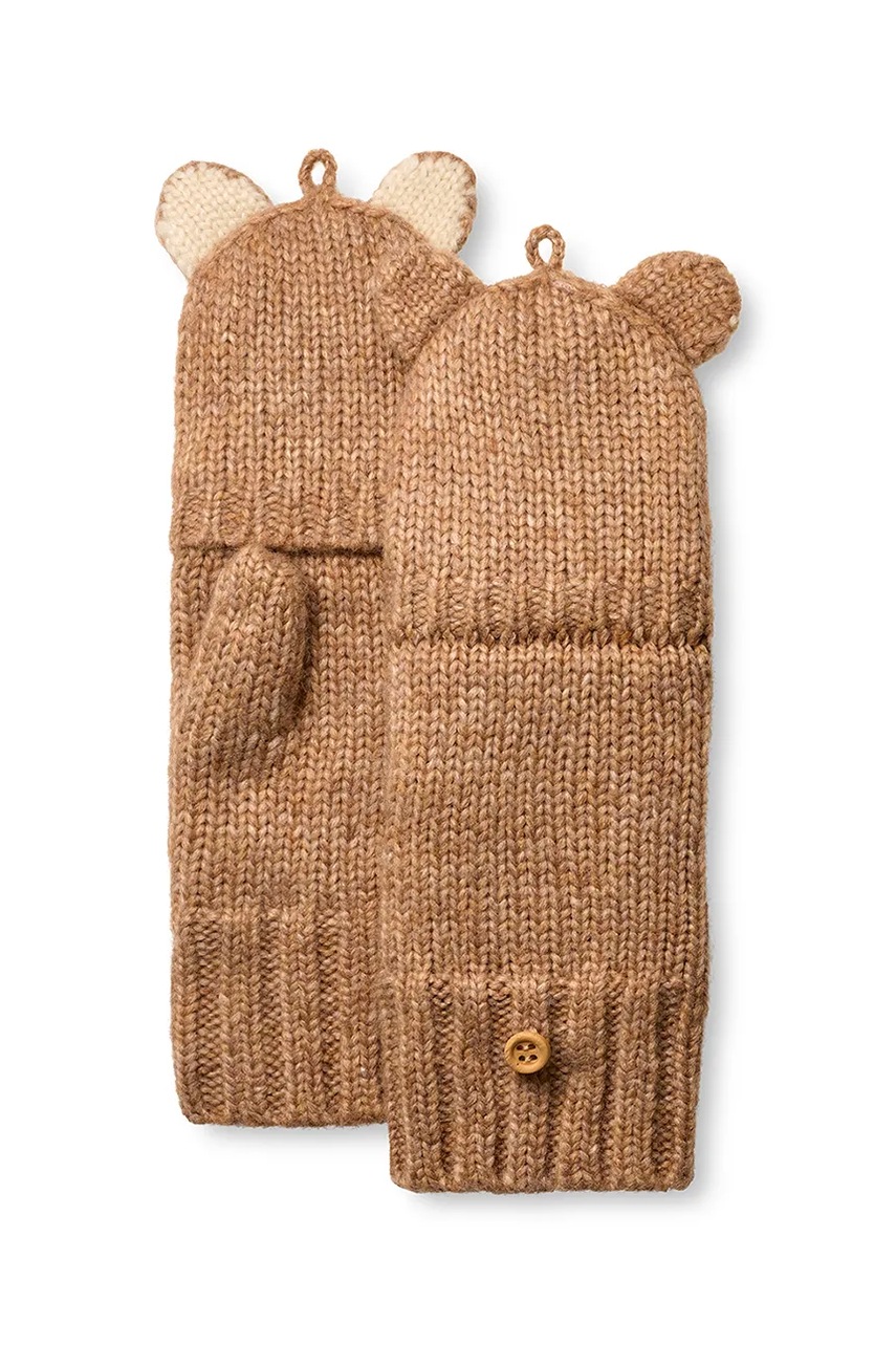 UGG mănuși CHUNKY CAT MITTEN culoarea maro, 103095