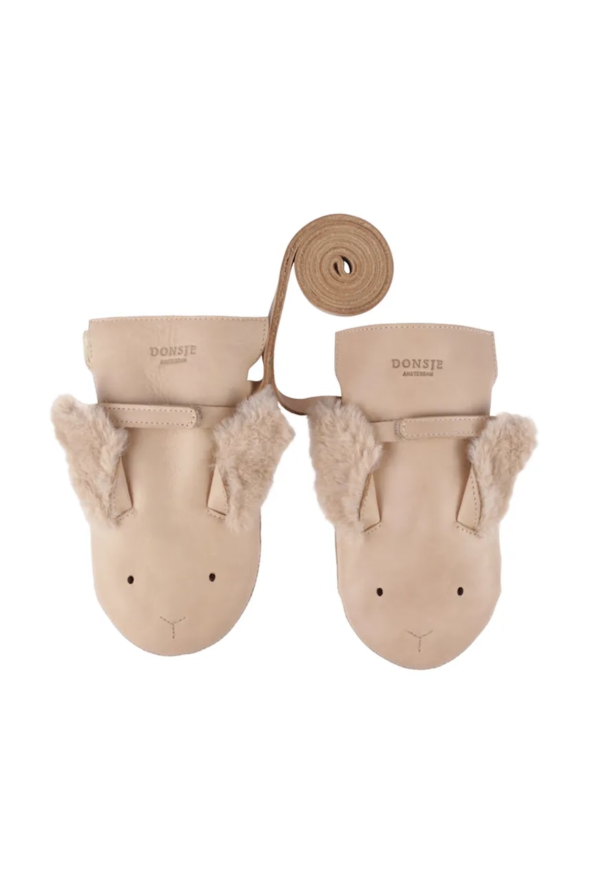 Donsje manusi copii Kapi Exclusive Mittens Fluffy Bunny