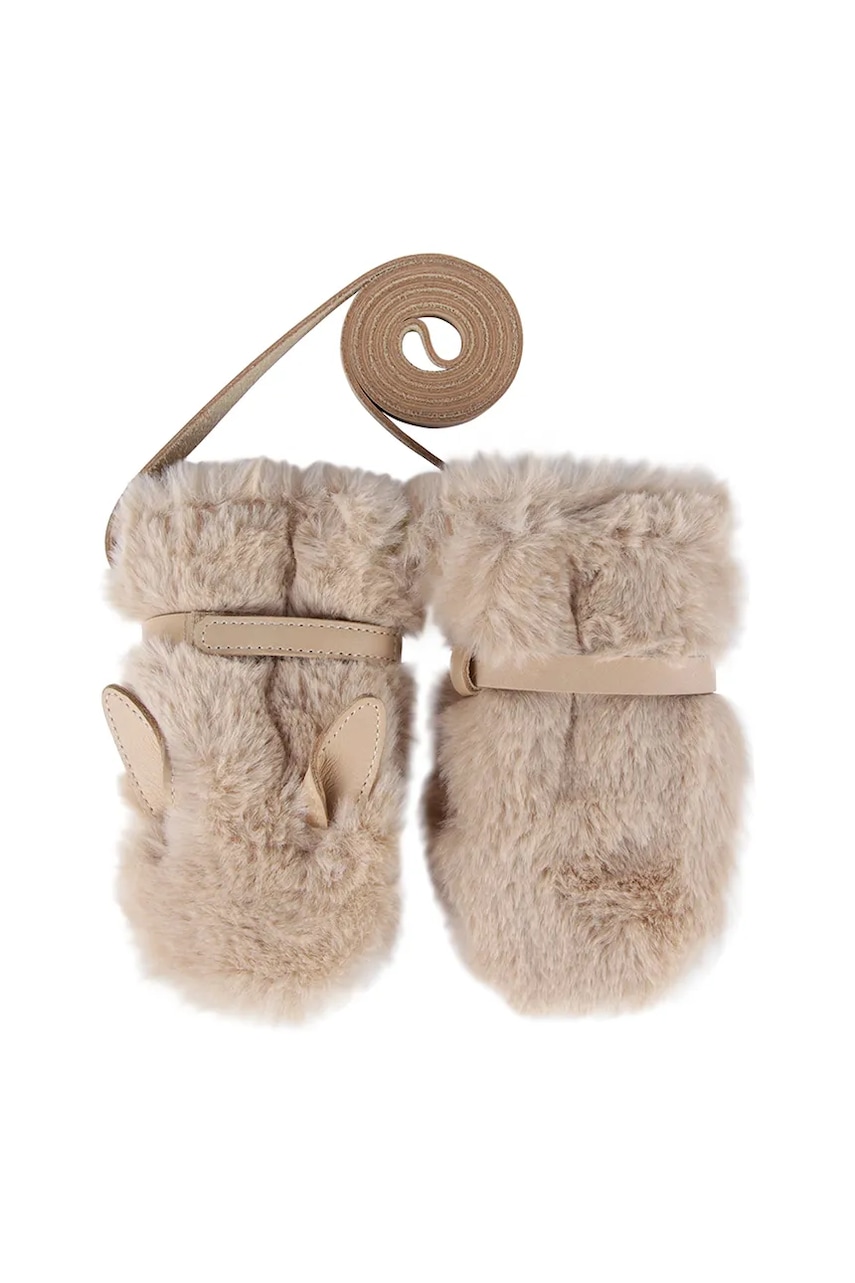 Рукавички для немовлят Donsje Richy Mittens Fluffy Bunny колір бежевий 6023106 Рукавички для немовлят Donsje Richy Mittens Fluffy Bunny колір бежевий 6023106