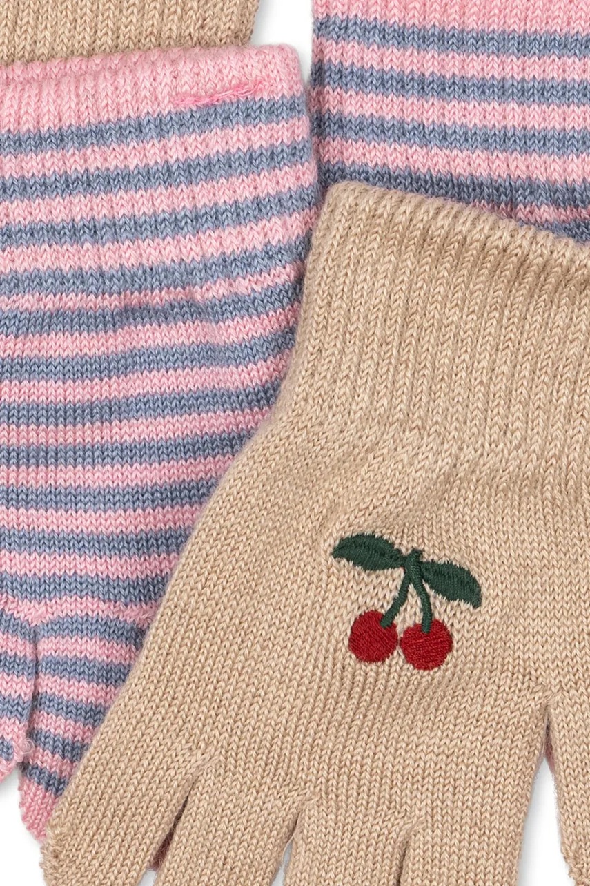 Перчатки Konges Sløjd 2 PACK FILLA GLOVES 2 шт цвет бежевый KS103430