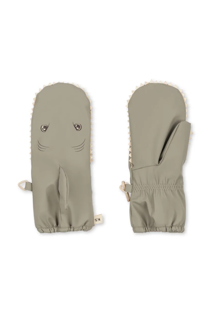 Детские перчатки Konges Sløjd PLAINY SHARK MITTENS цвет серый KS103526