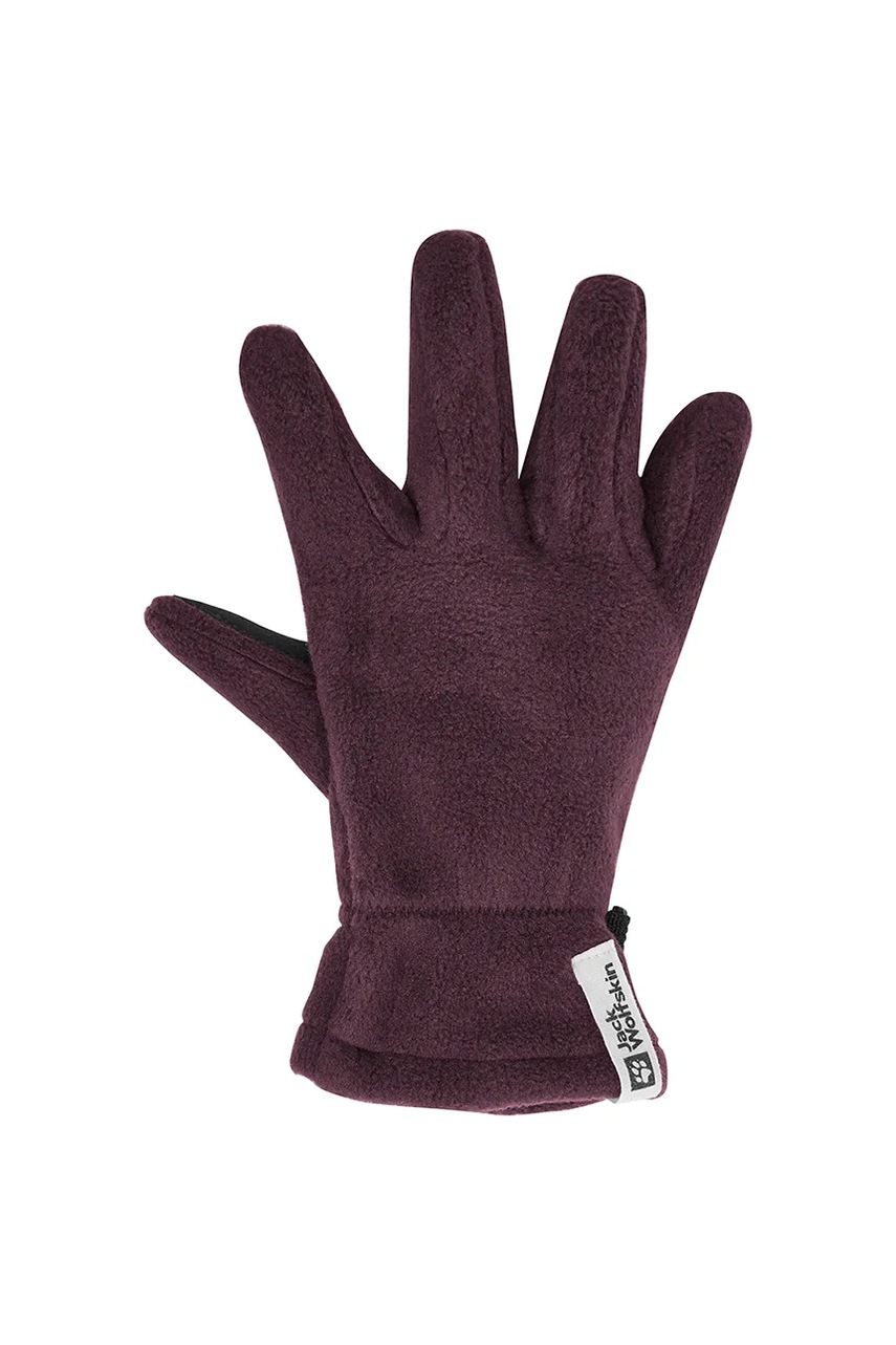 Детские перчатки Jack Wolfskin FLEECE GLOVE K цвет фиолетовый A65445