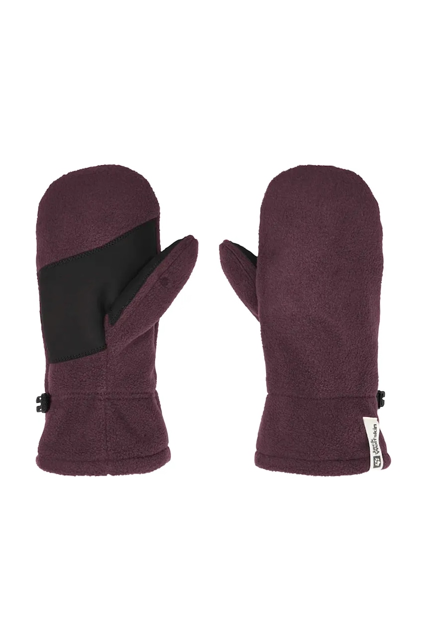 Jack Wolfskin mănuși FLEECE MITTEN K culoarea violet, A65446