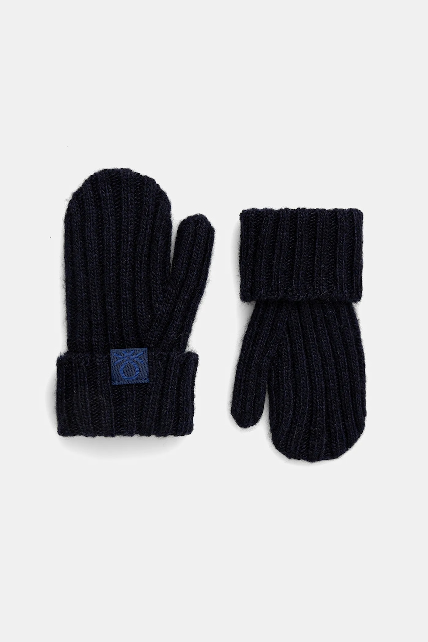 United Colors of Benetton mănuși pentru bebeluși culoarea bleumarin, 126WGG008