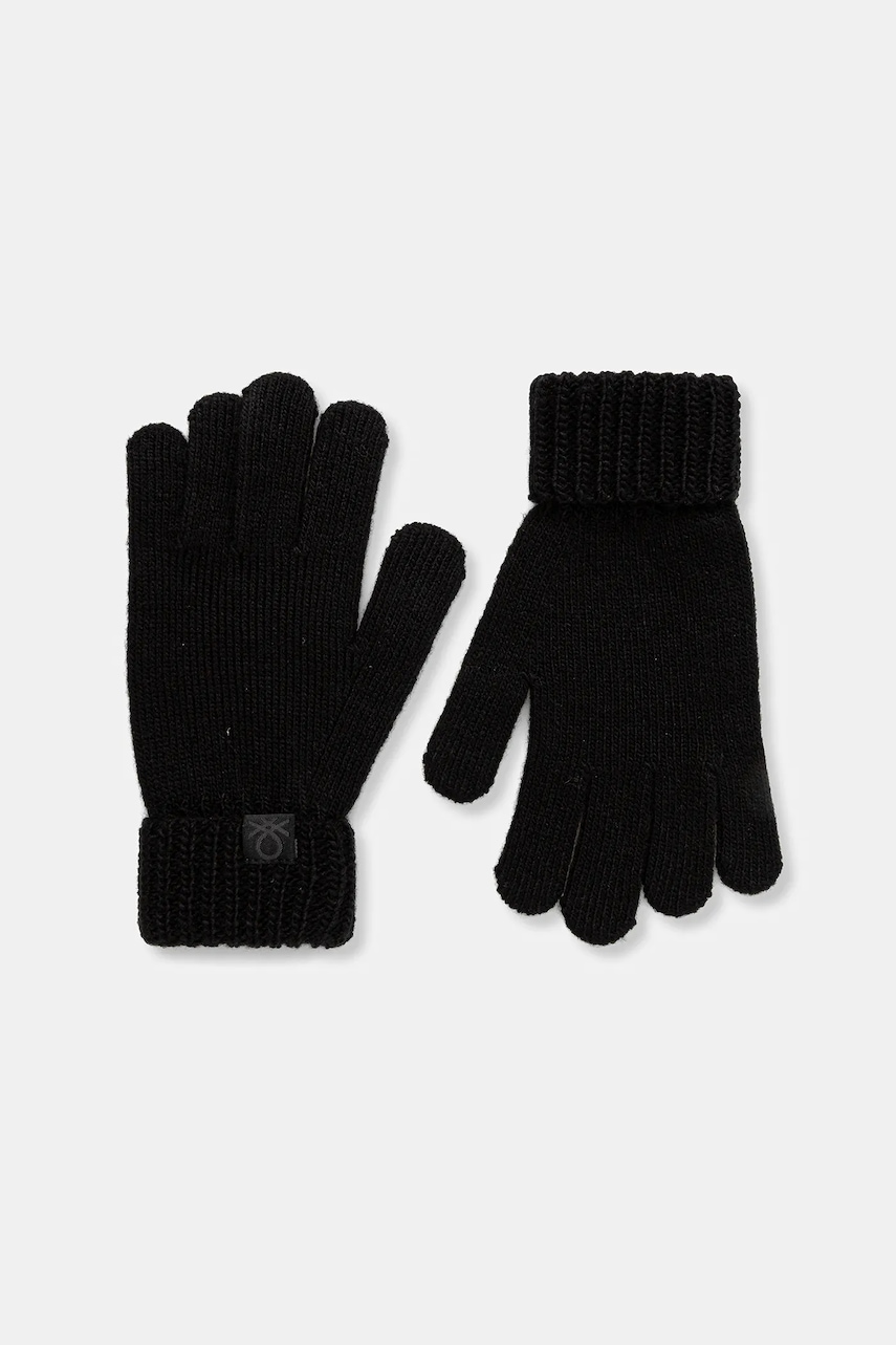 United Colors of Benetton mănuși copii culoarea negru, 107TCG00Q