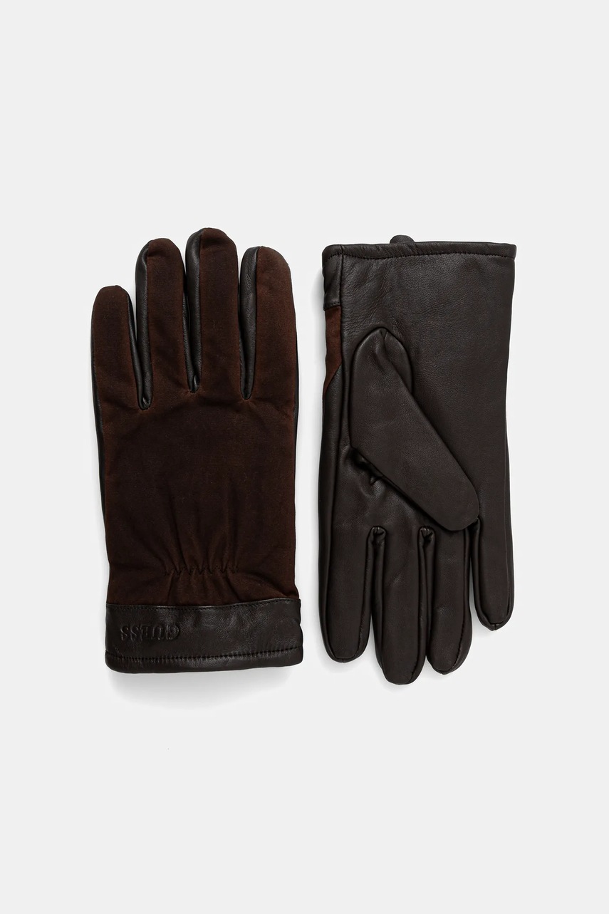 

Ръкавици Guess мъжки в кафяво AM9575 POL02, Кафяв