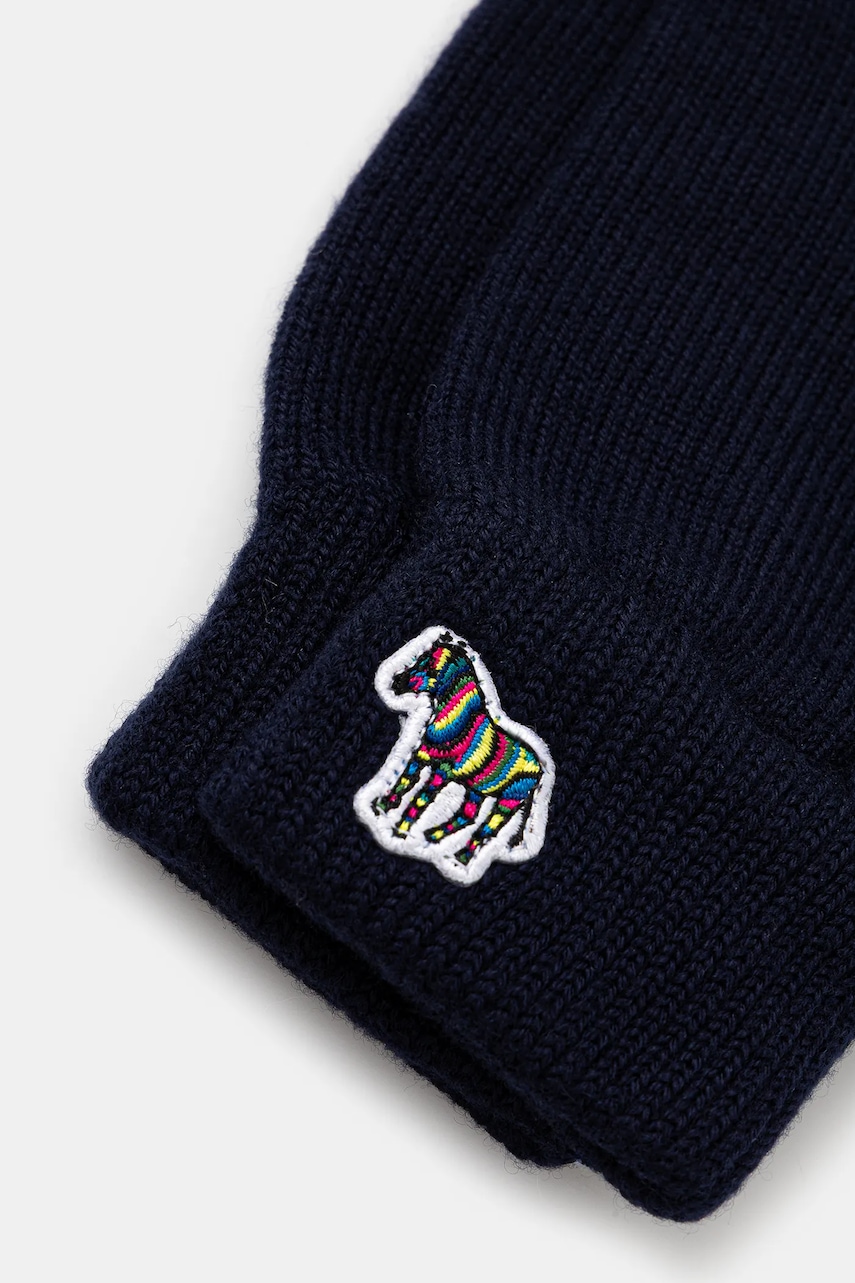 Шерстяные перчатки Paul Smith цвет синий M1A-410MK-TZEBRA Шерстяные перчатки Paul Smith цвет синий M1A-410MK-TZEBRA