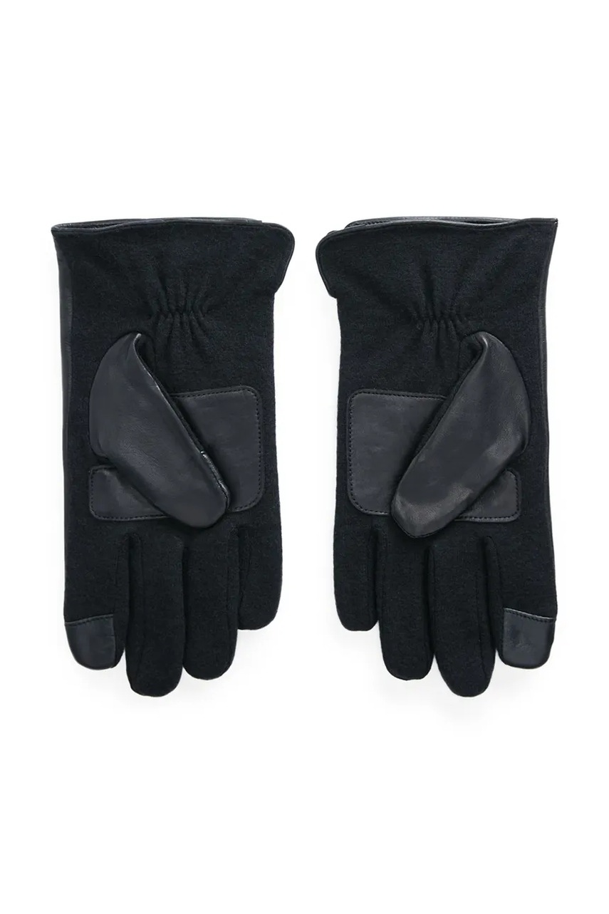 Кожаные перчатки Polo Ralph Lauren цвет чёрный 449840359