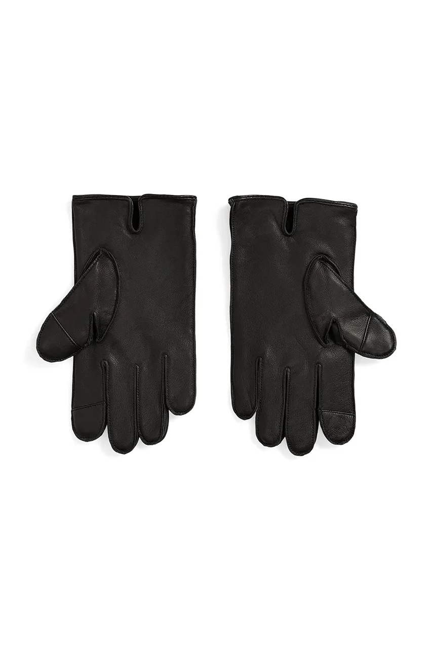 Кожаные перчатки Polo Ralph Lauren цвет чёрный 449901837