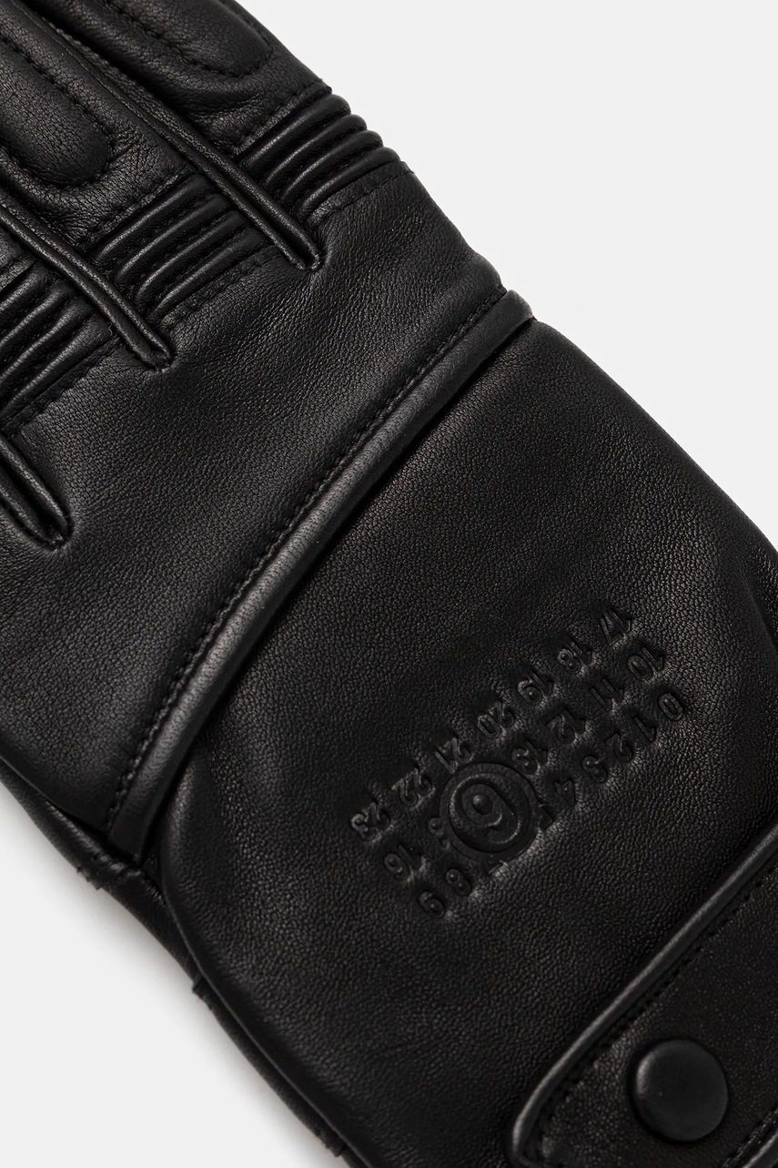 Кожаные перчатки MM6 Maison Margiela x Agnelle цвет чёрный SH2TS0003.M07014.900