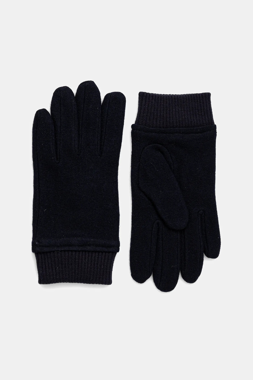 BOSS mănuși cu lână culoarea bleumarin, 50551611