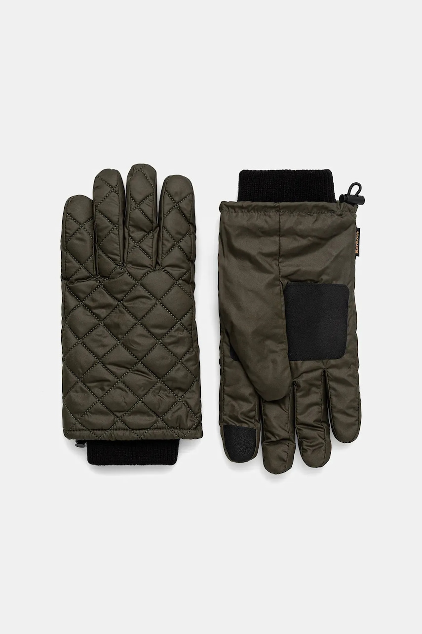 Barbour mănuși culoarea verde, MGL0141
