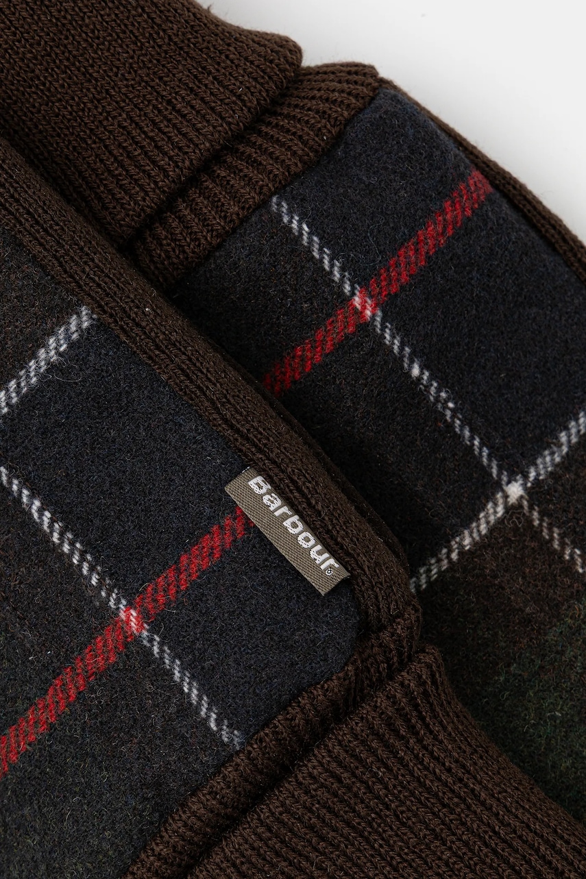 Перчатки с добавлением шерсти Barbour Hackney Tartan цвет зелёный MGL0144 Перчатки с добавлением шерсти Barbour Hackney Tartan цвет зелёный MGL0144
