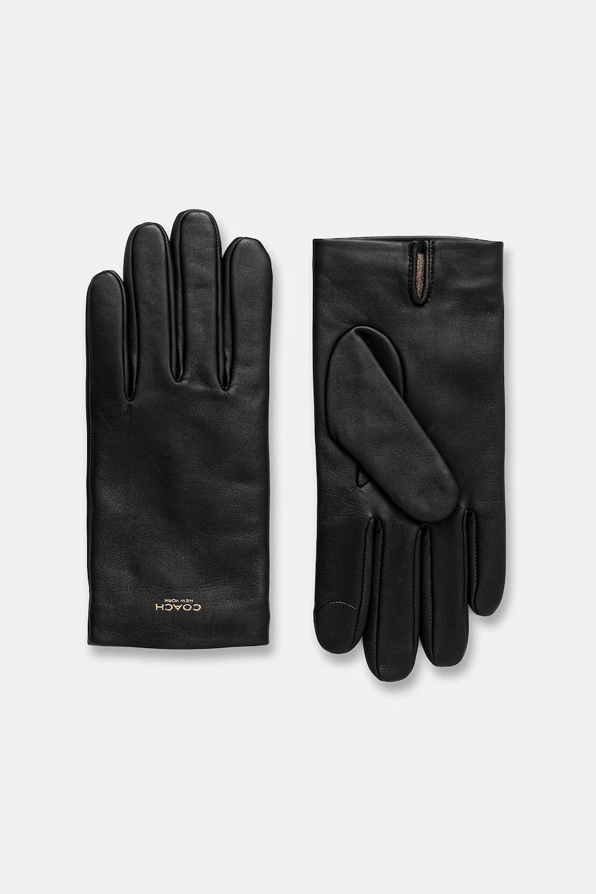 Coach manusi de piele culoarea negru, 29CCN08