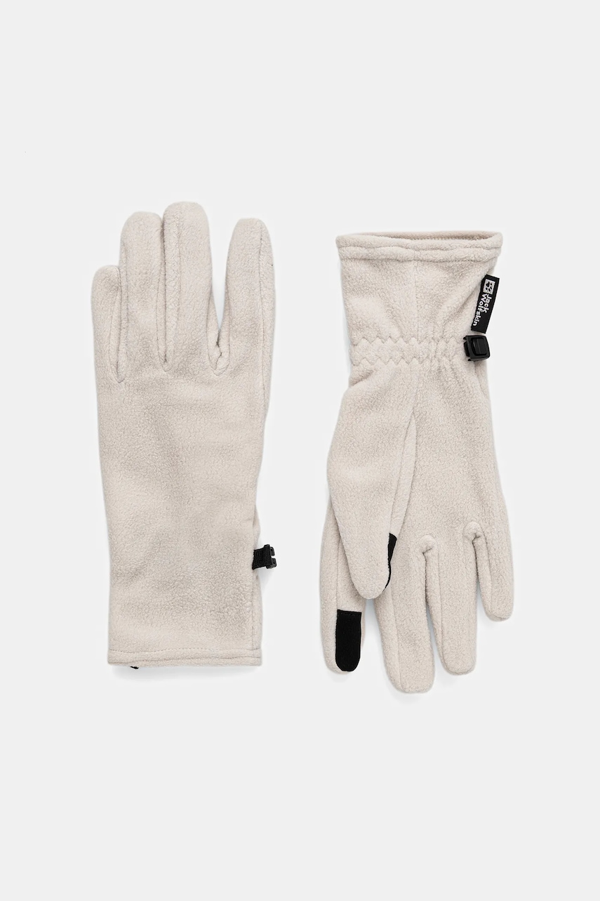 Jack Wolfskin mănuși REAL STUFF culoarea bej, A65444