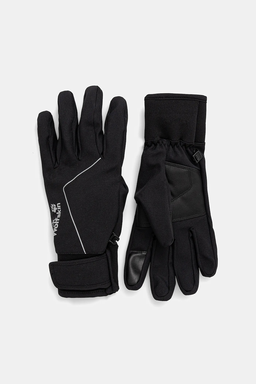 Jack Wolfskin mănuși REFL culoarea negru, A65231
