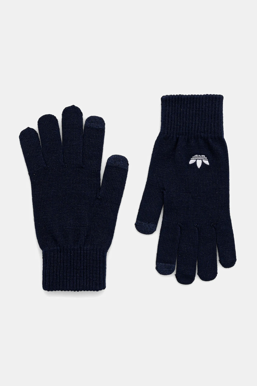 adidas Originals mănuși Adicolor culoarea bleumarin, JZ5013