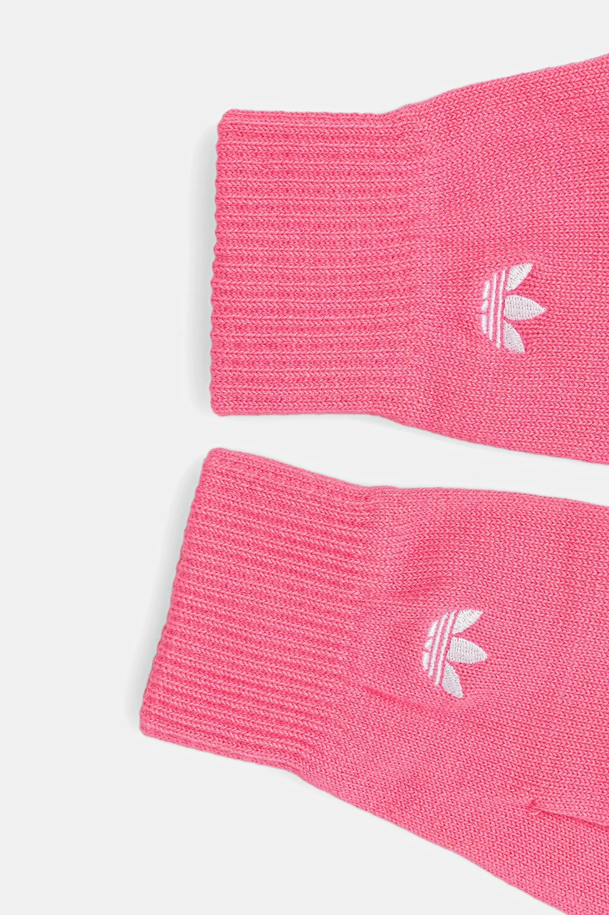 Перчатки adidas Originals Adicolor цвет розовый JZ5015