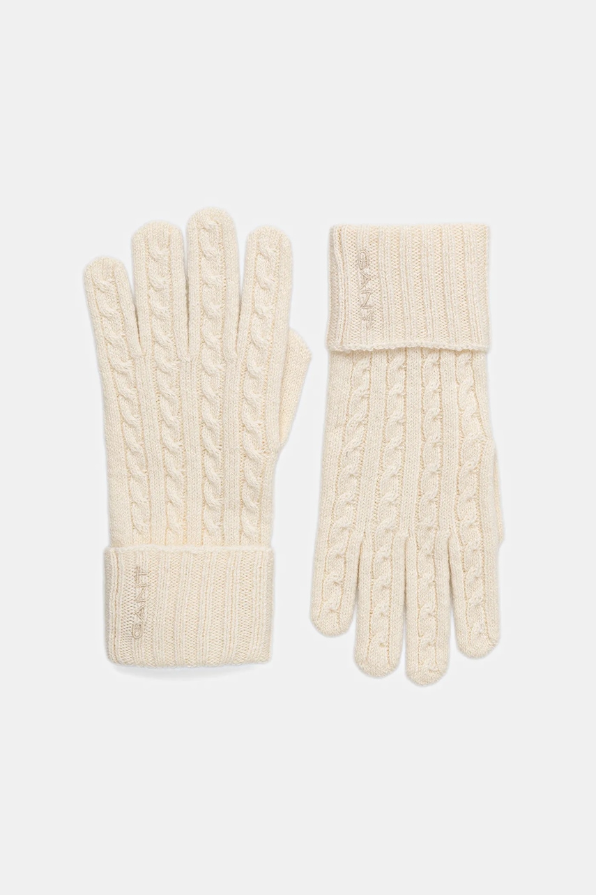 Gant mănuși cu lână culoarea bej, 4930022