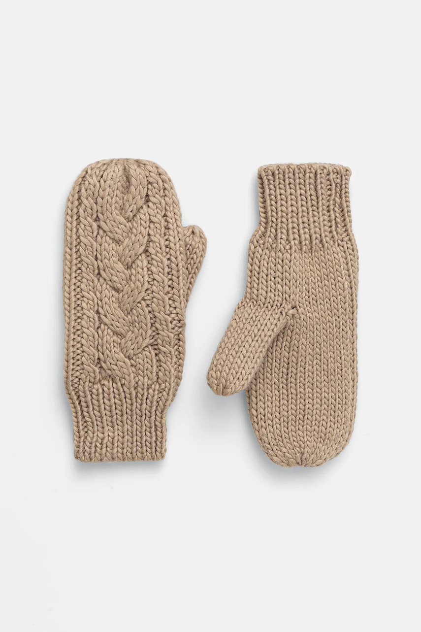 Eisbar mănuși cu lână Afra Mittens culoarea bej, E80135