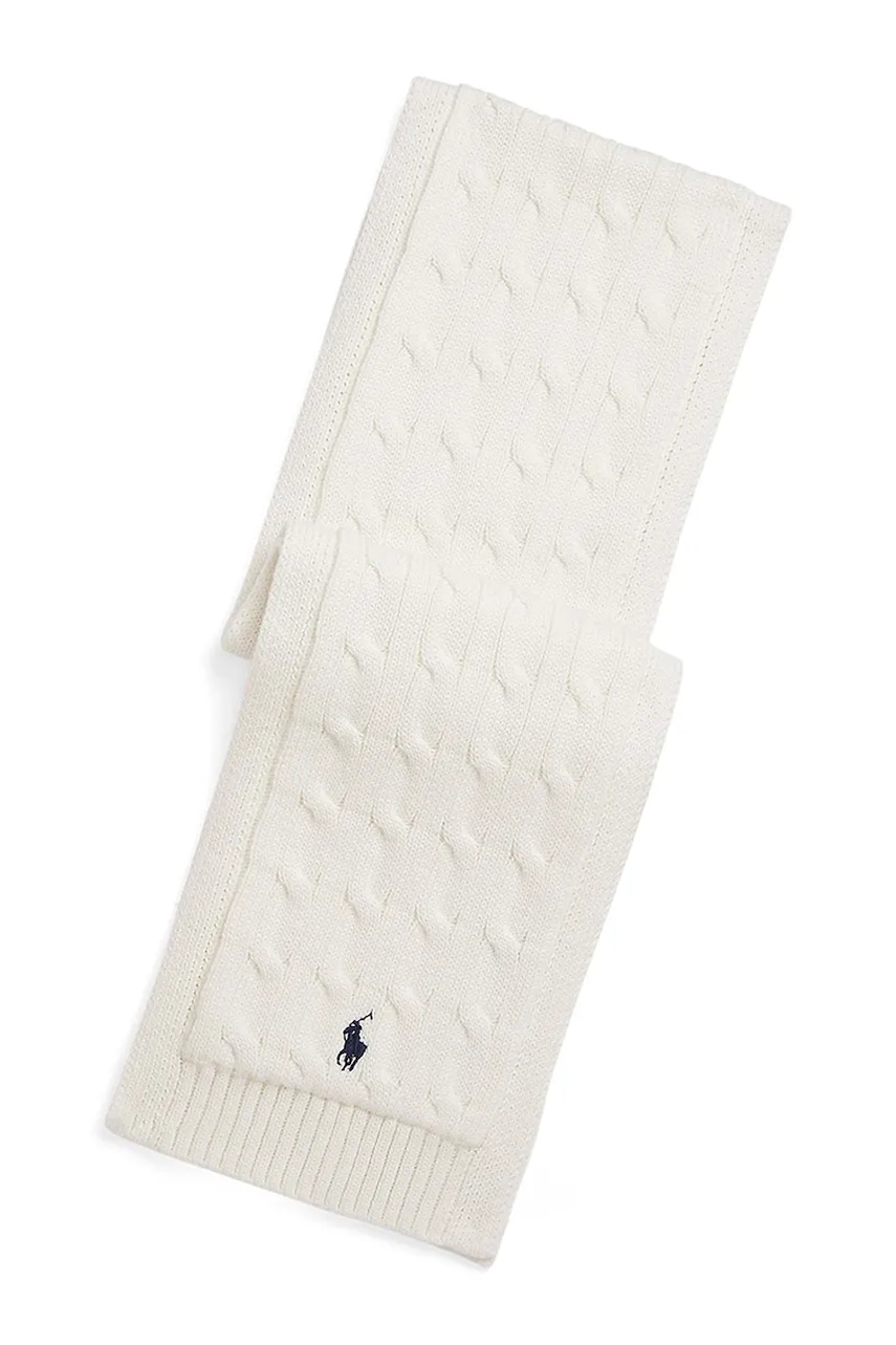 Levně Dětský bavlněný šátek Polo Ralph Lauren béžová barva, 323953206005