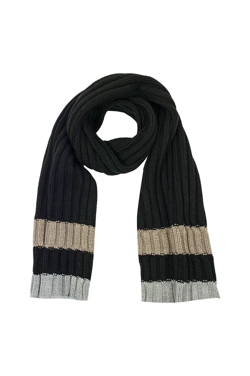 Дитячий шарф Jamiks RUFUS колір чорний візерунок JZI200