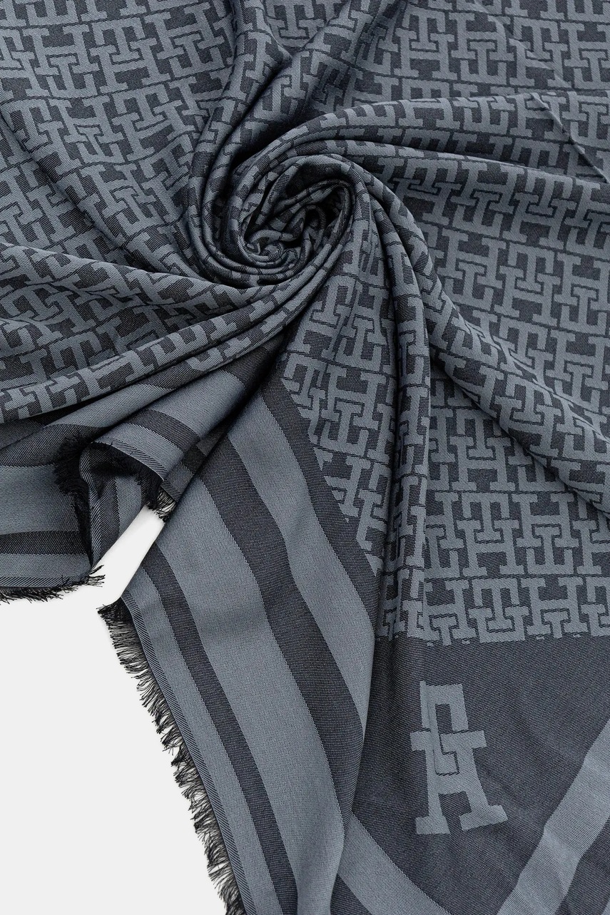 Платок Tommy Hilfiger цвет синий узор AW0AW17493