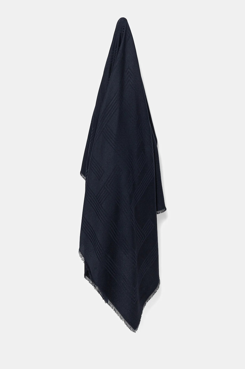Levně Šátek Tommy Hilfiger dámský, tmavomodrá barva, AW0AW17630