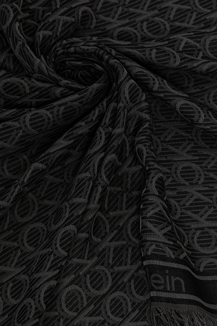 Calvin Klein kendő fekete, mintás, LV04F8054G termék 2. képe