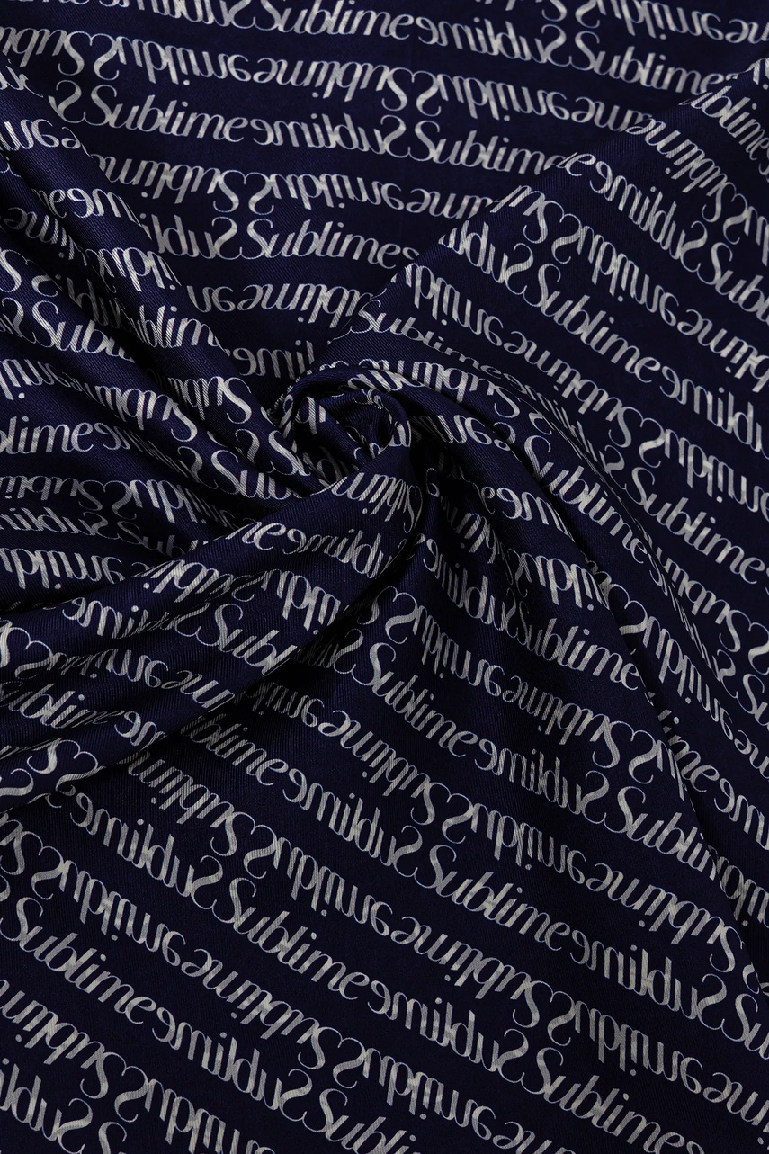 Шелковый платок Tory Burch T Monogram узор 166713-401