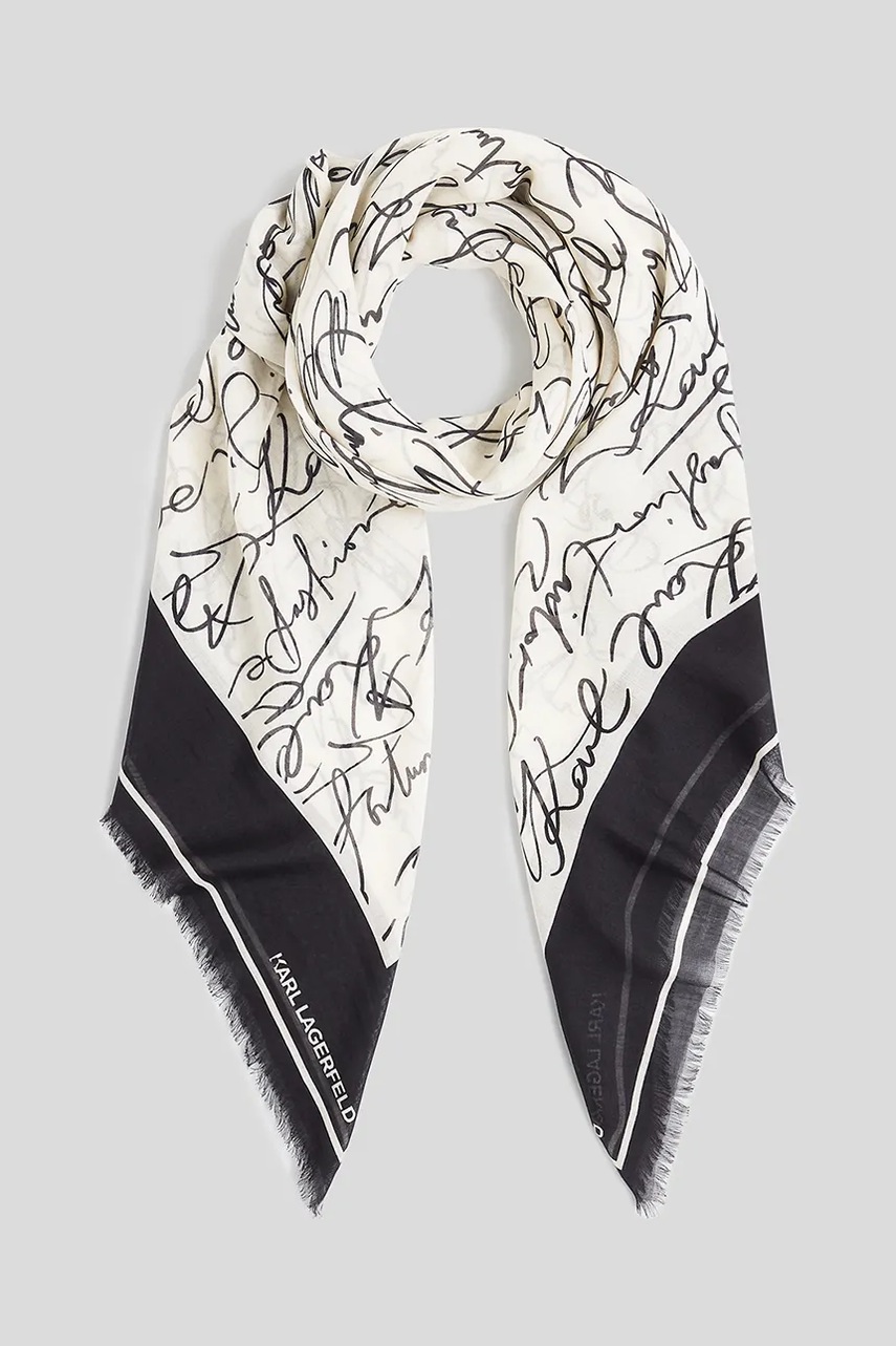 Платок Karl Lagerfeld цвет белый A3W33052
