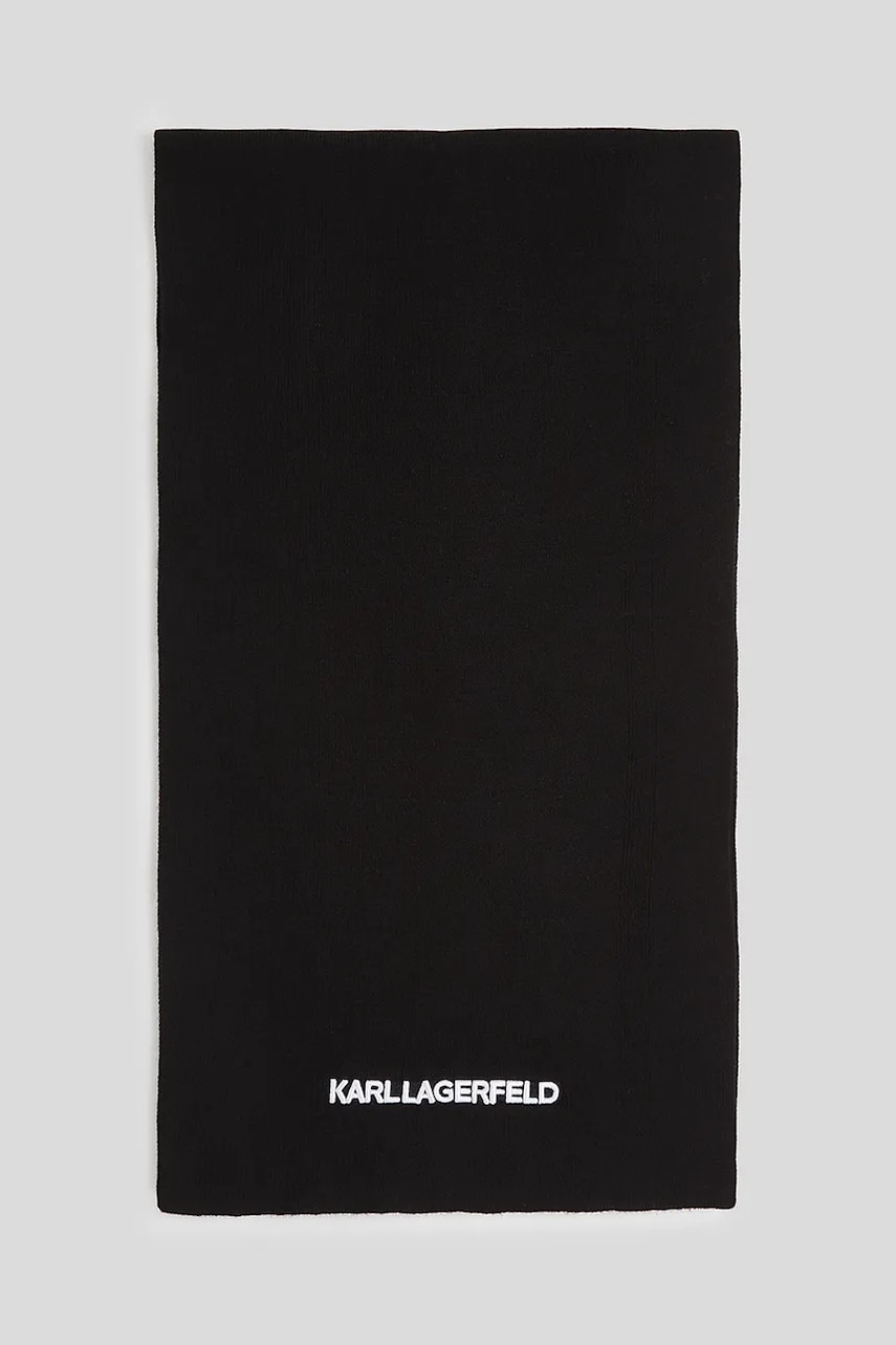Karl Lagerfeld fular culoarea negru, A3W33144
