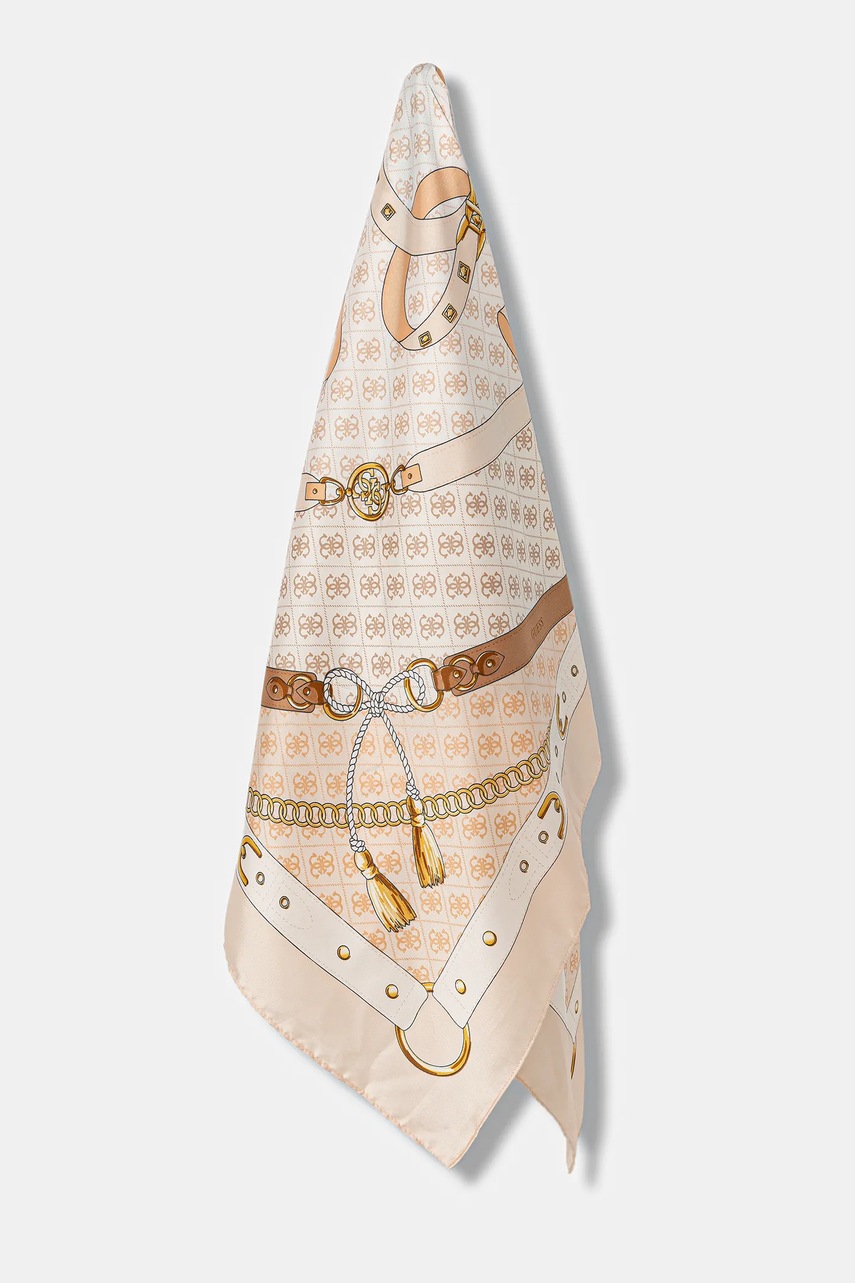 Levně Šátek Guess KEFIAH dámský, béžová barva, AW5343 POL03