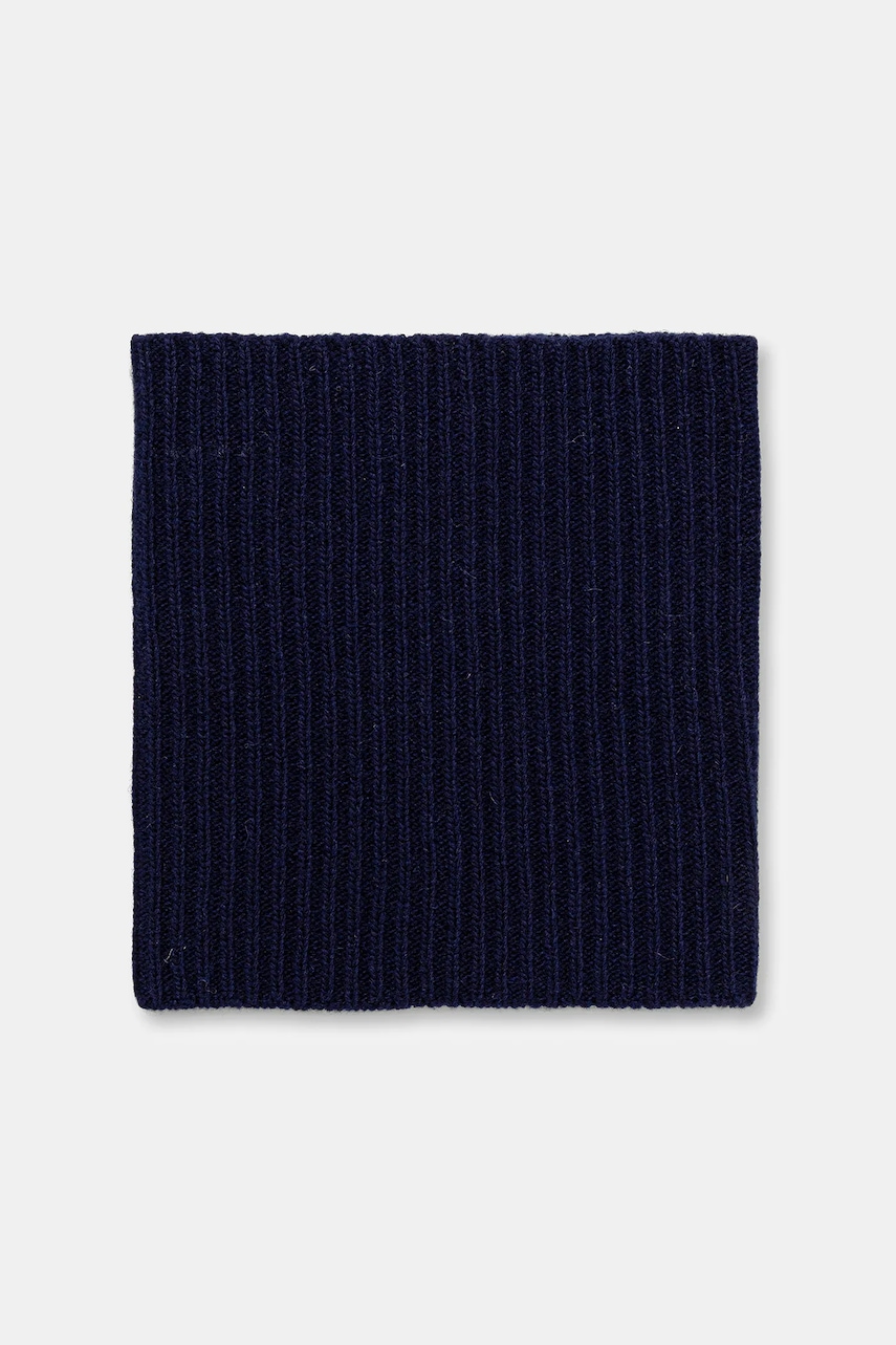 United Colors of Benetton o eșarfă cu lână culoarea bleumarin, uni, 1344DU01M