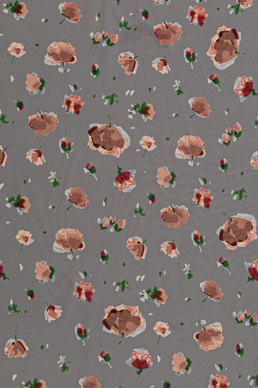 Шелковый платок на шею Furla цвет серый узор WT00099.BX4039.3389S